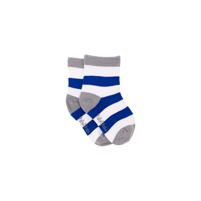 Waterford Blue & White Stripe Bamboo Sock (seamless toe)