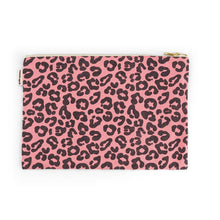 Load image into Gallery viewer, Pink Leopard Print Pouch - Large
