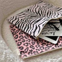 Load image into Gallery viewer, Pink Leopard Print Pouch - Large
