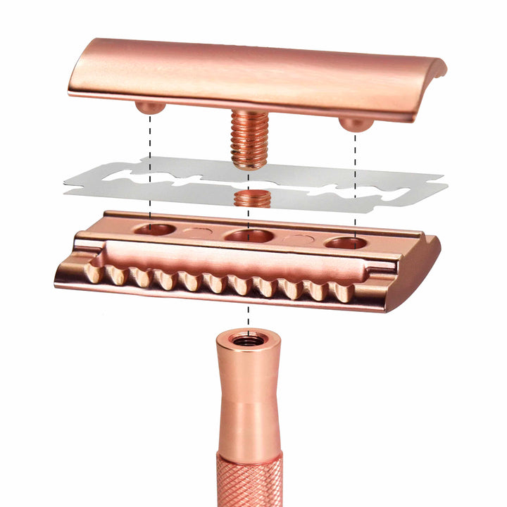 Metal Safety Razor - Rose Gold
