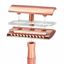 Load image into Gallery viewer, Metal Safety Razor - Rose Gold
