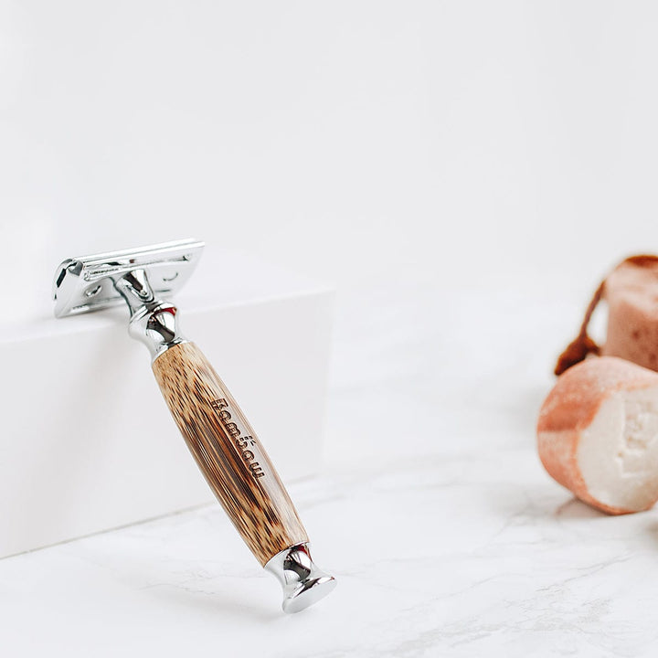 Bamboo Safety Razor - Silver