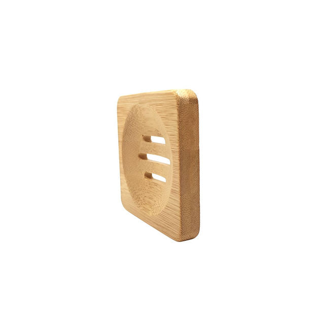 Square Bamboo Soap Dish