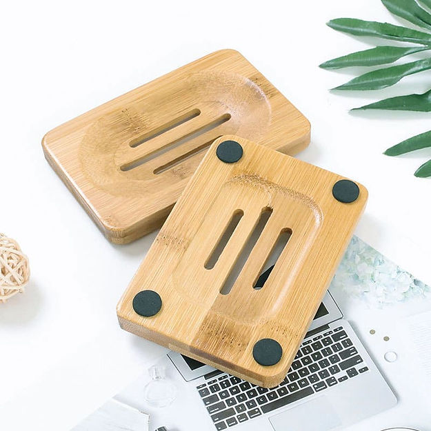 Rectangle Bamboo Soap Dish