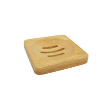 Load image into Gallery viewer, Square Bamboo Soap Dish
