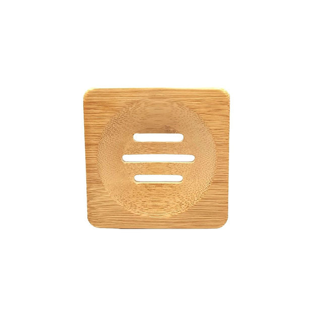 Square Bamboo Soap Dish
