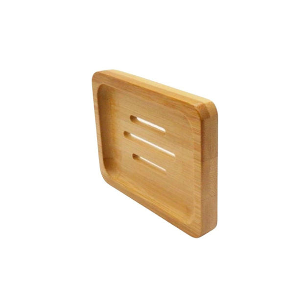 Rectangle Bamboo Soap Dish
