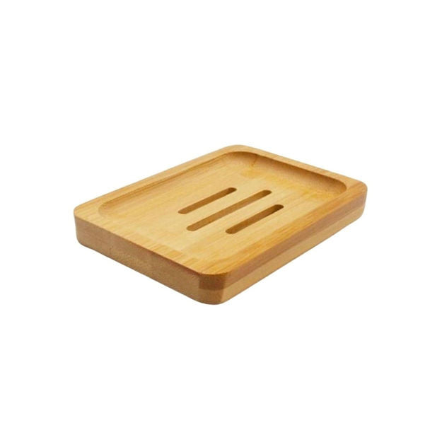 Rectangle Bamboo Soap Dish
