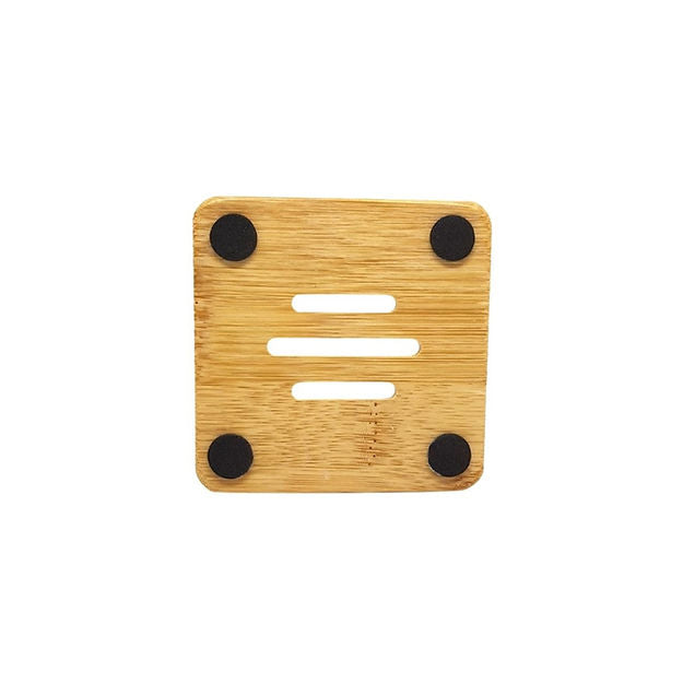 Square Bamboo Soap Dish