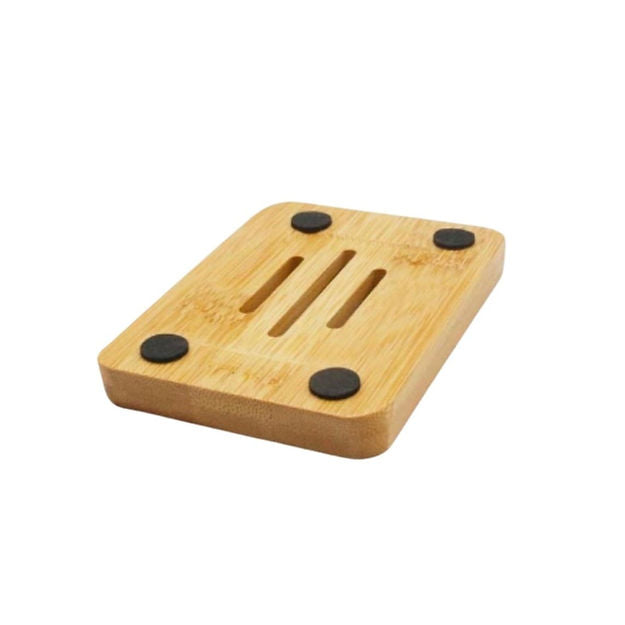Rectangle Bamboo Soap Dish