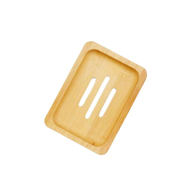 Rectangle Bamboo Soap Dish