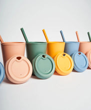 Load image into Gallery viewer, Neon Kactus Kids 4pk Straw Cups
