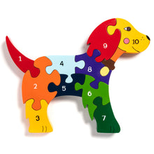 Load image into Gallery viewer, Number Dog Jigsaw Puzzle
