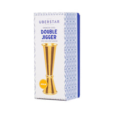 Load image into Gallery viewer, Double Jigger Stainless Steel Spirit Measure - Gold
