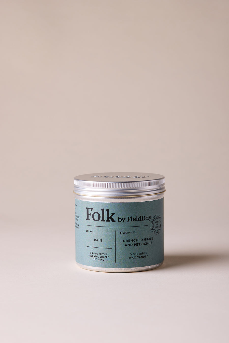 Rain Folk Tin Candle