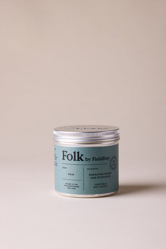 Rain Folk Tin Candle
