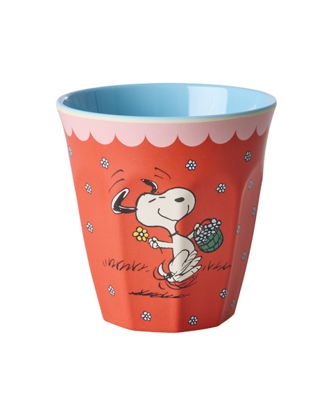 Medium Cup - Red Snoopy Print