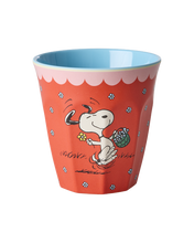 Load image into Gallery viewer, Medium Cup - Red Snoopy Print
