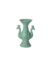 Load image into Gallery viewer, Ceramic Vase with Peacocks - 325ml
