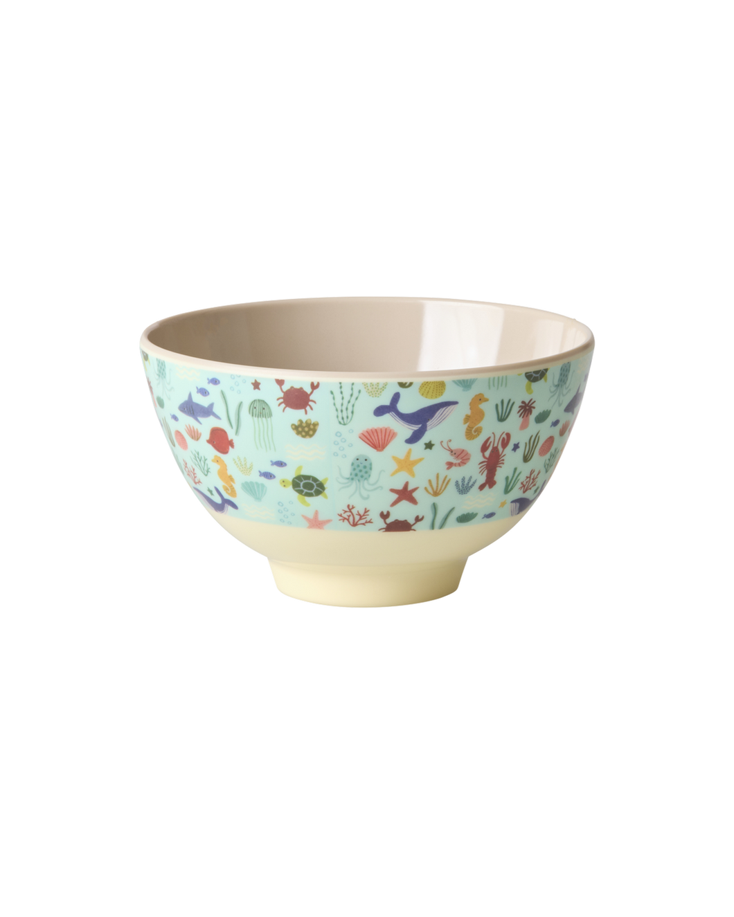 Melamine Small Bowl - Blue Ocean Print