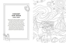 Load image into Gallery viewer, Iconic Artists and Their Masterpieces Colouring Book
