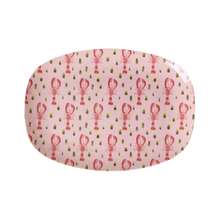 Load image into Gallery viewer, Small Melamine Rectangular Plate - Pink Lobster Print
