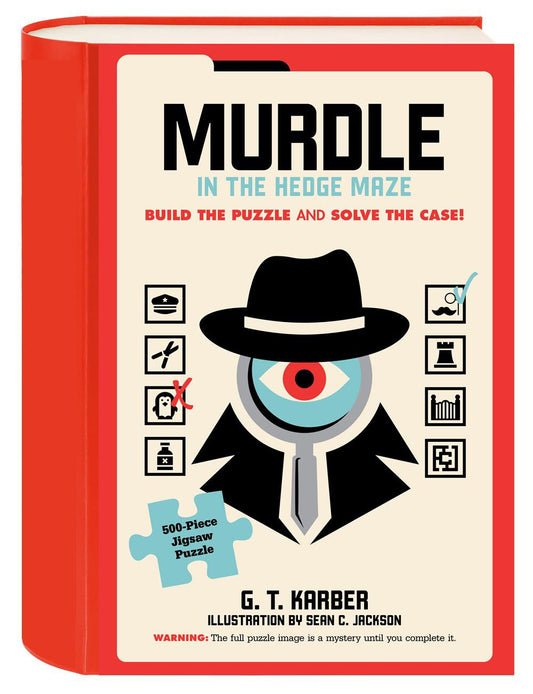 Murdle in The Hedge Maze 500 Piece Jigsaw Puzzle