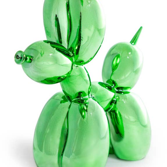 Large Electro Green Dog Figure