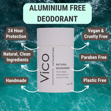 Load image into Gallery viewer, Vico Irish Sea Salt &amp; Cedar Natural Deodorant
