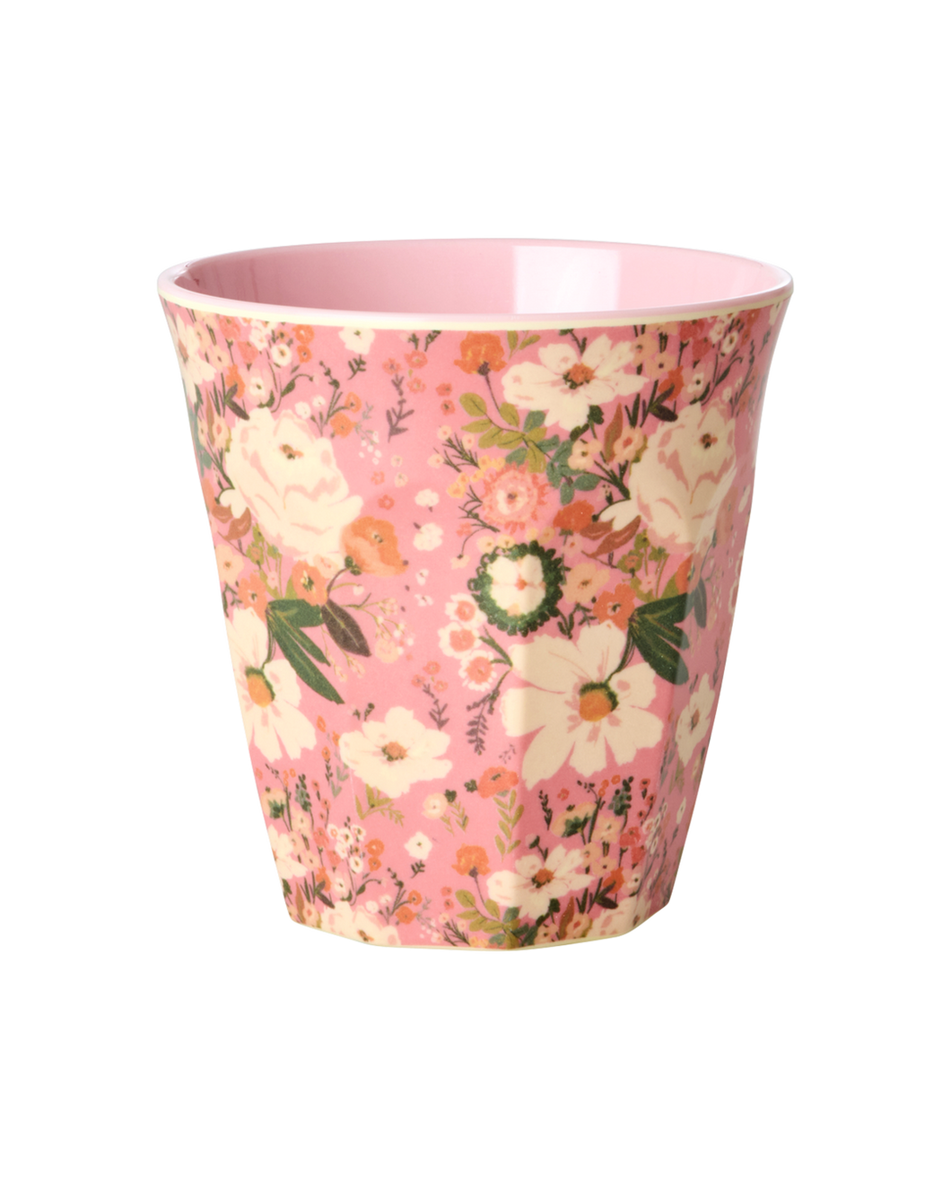 Melamine Cup with Alison Flower Print - Medium