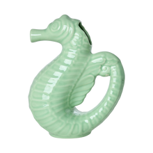 Load image into Gallery viewer, Ceramic Jug in Seahorse Shape - Apple Green
