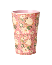 Load image into Gallery viewer, Melamine Cup with Alison Flower Print - Tall

