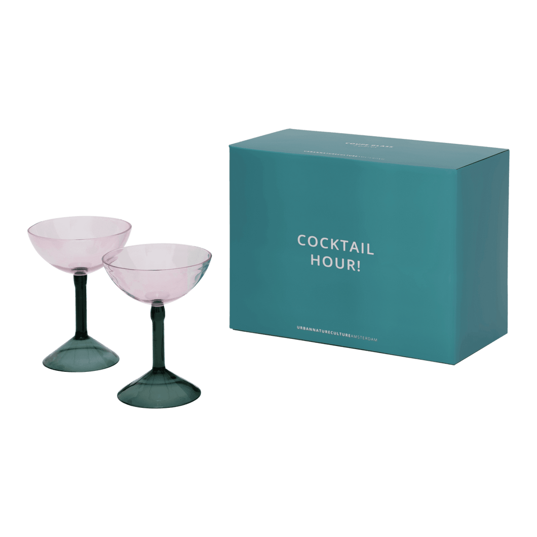 Coupe Cocktail Glasses Gift Set - Set of 2