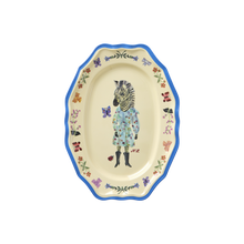 Load image into Gallery viewer, Small Melamine Vintage Style Serving Platter - Nathalie Lete Print

