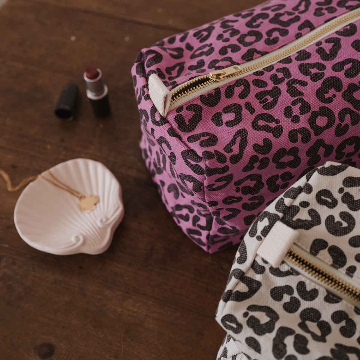 Leopard Orchid Wash Bag