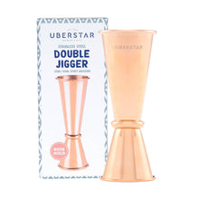 Load image into Gallery viewer, Double Jigger Stainless Steel Spirit Measure - Rose Gold
