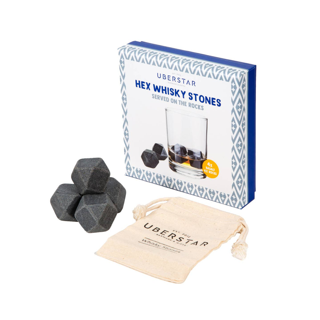 Hex Whiskey Cooling Ice Stones