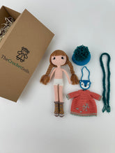Load image into Gallery viewer, Snowflake Doll with Fox Bag
