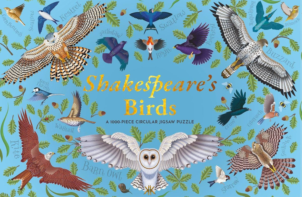 Shakespeares Birds: A 1000 Piece Circular Jigsaw Puzzle