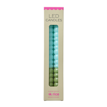 Load image into Gallery viewer, Bubble LED Candle in Green &amp; Mint - 2 pack
