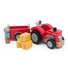 Load image into Gallery viewer, Farm - Tractor And Trailer with Bales

