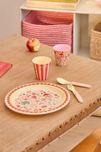 Load image into Gallery viewer, Melamine Lunch Plate - Pink Fun Fair Print
