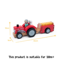 Load image into Gallery viewer, Farm - Tractor And Trailer with Bales
