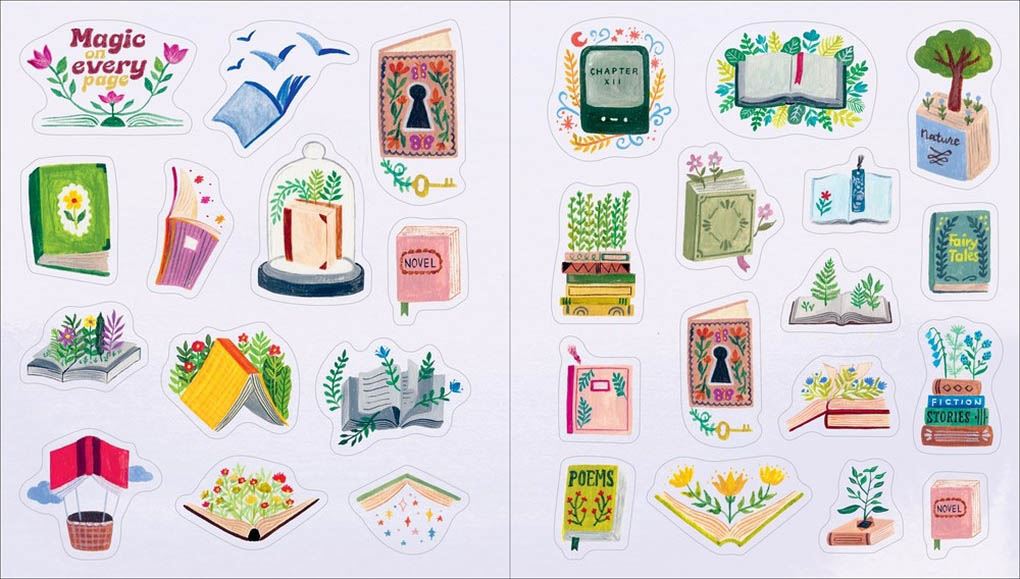 Book Lovers Sticker Book