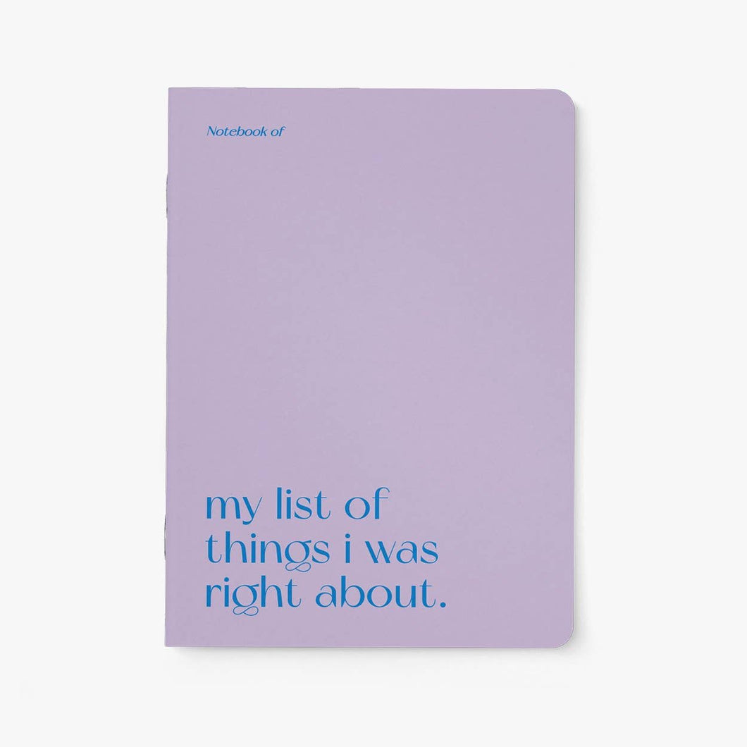 Journal/ Right About