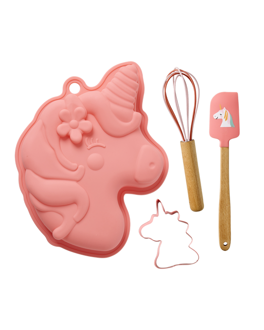 Baking Set in Unicorn Love Colours - Set of 4