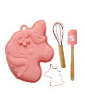 Load image into Gallery viewer, Baking Set in Unicorn Love Colours - Set of 4
