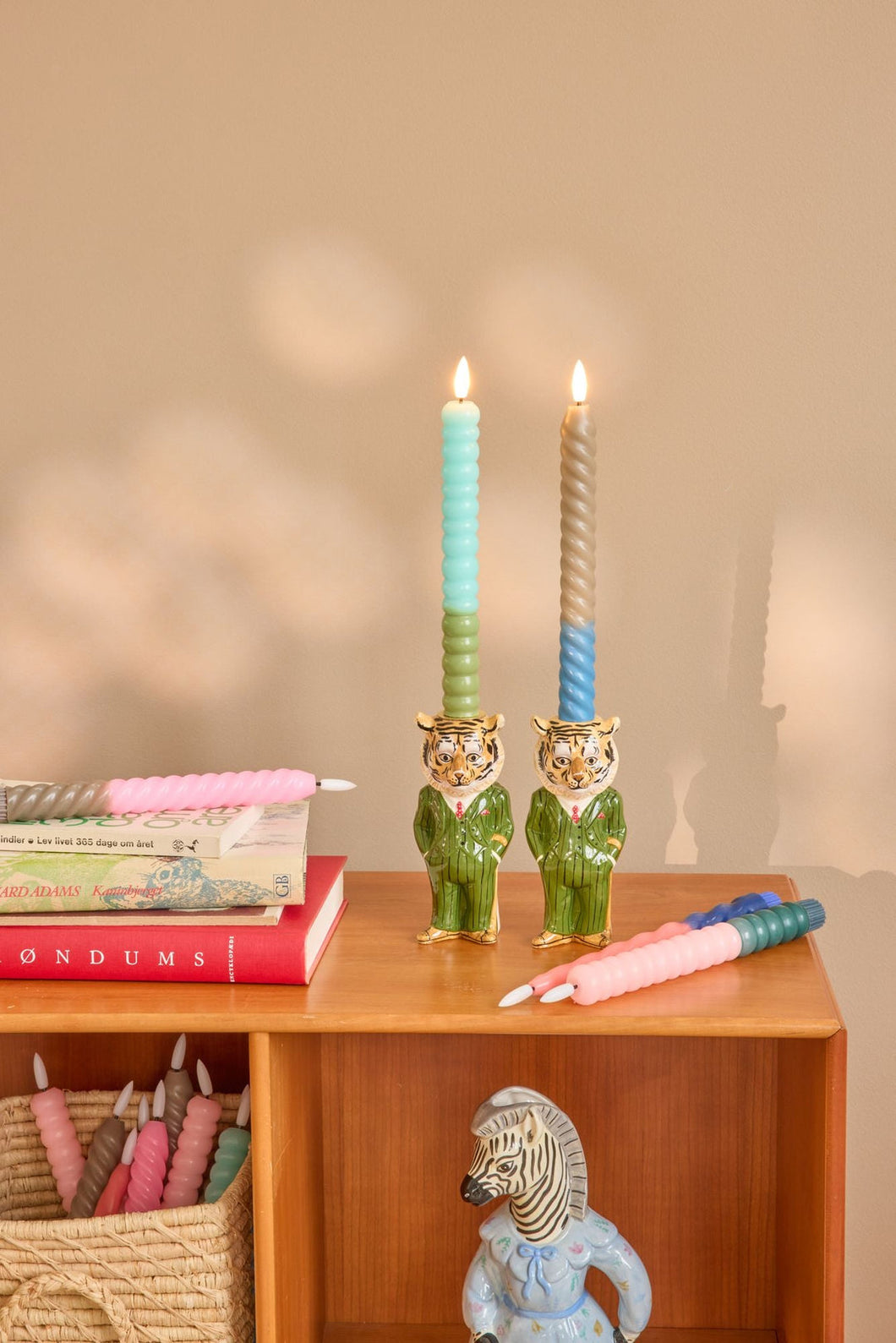 Ceramic Candleholder in Tiger Shape - Nathalie Lete