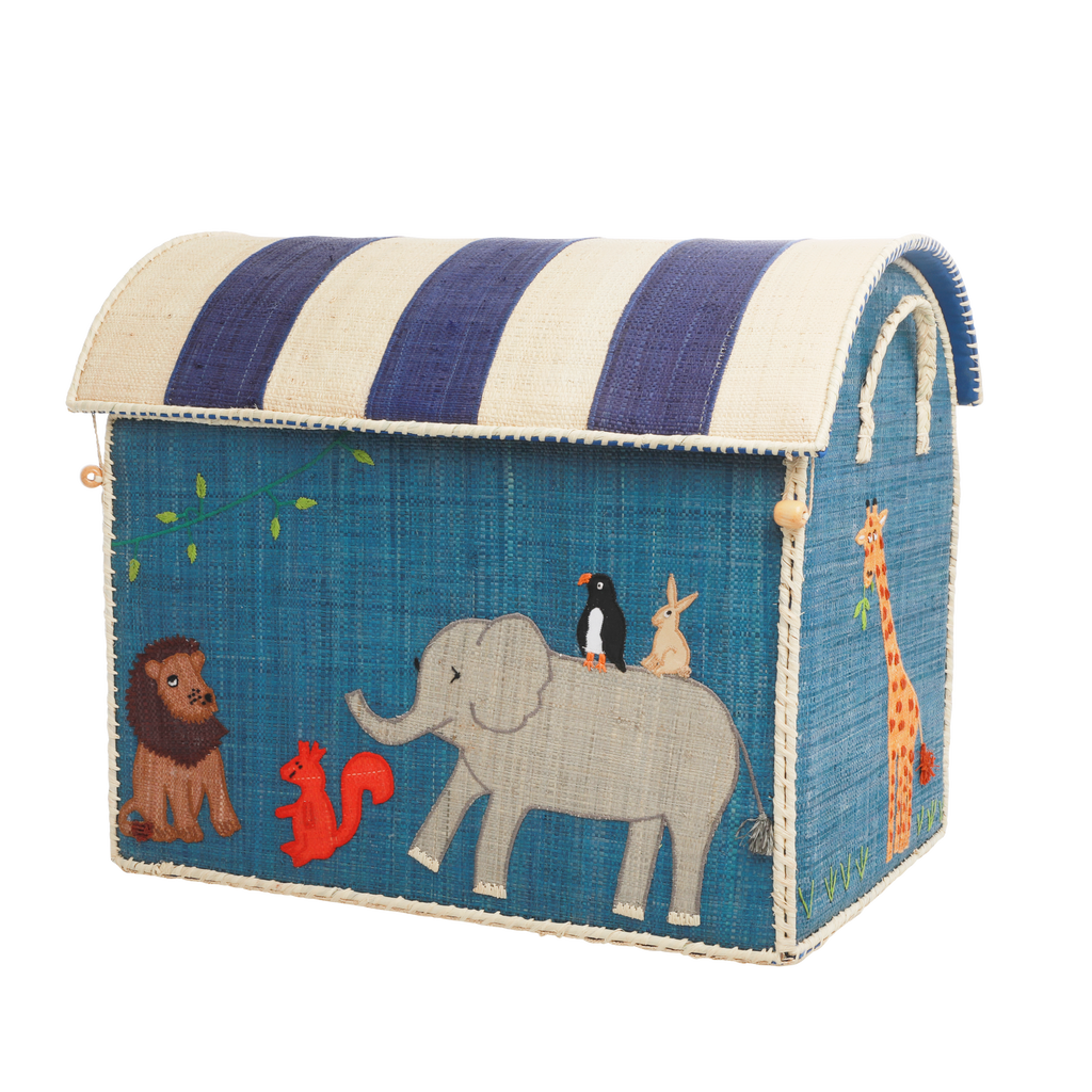 Raffia Toy Baskets - Animal Theme