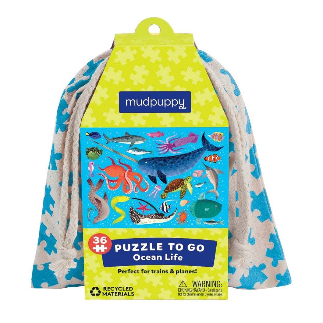 Puzzle To Go - Ocean Life - 36 Piece Jigsaw